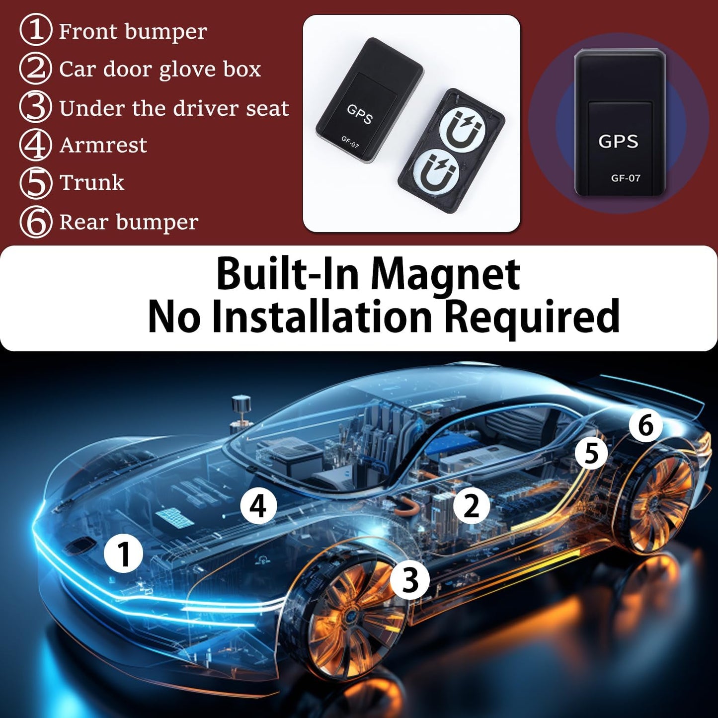 Magnetic Mini Gps Tracker