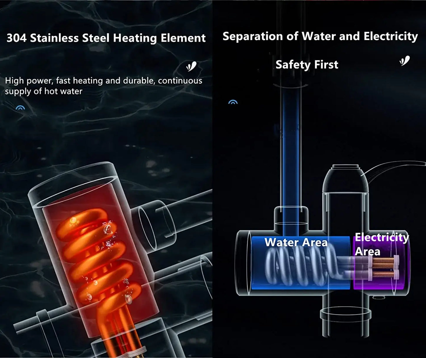 Instant Hot Water Faucet Tap | Electric Geyser Tap