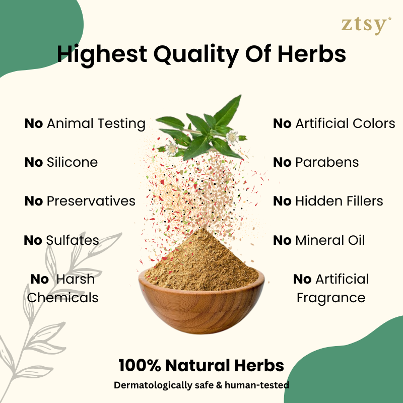 All-in-1 Herbal Hair Wash Powder Lifetime replacement of (Shampoo, Conditioner, Oil, Hair Serums & Hair Mask)
